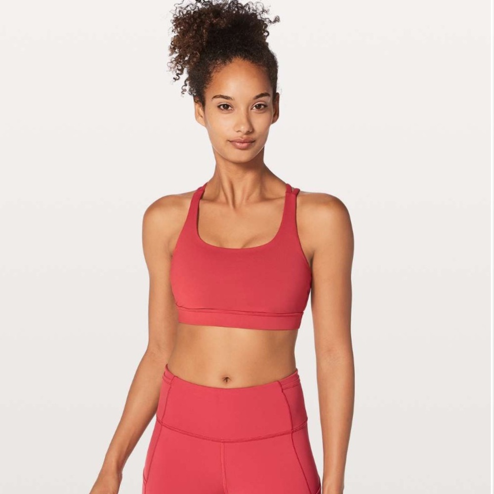 🆕 Lululemon X Peloton Limited Edition Energy Sports Bra In Persian Red Women’s 4